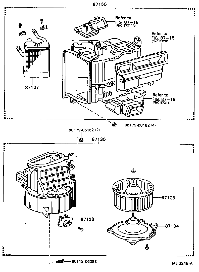  CELICA |  HEATING AIR CONDITIONING HEATER UNIT BLOWER
