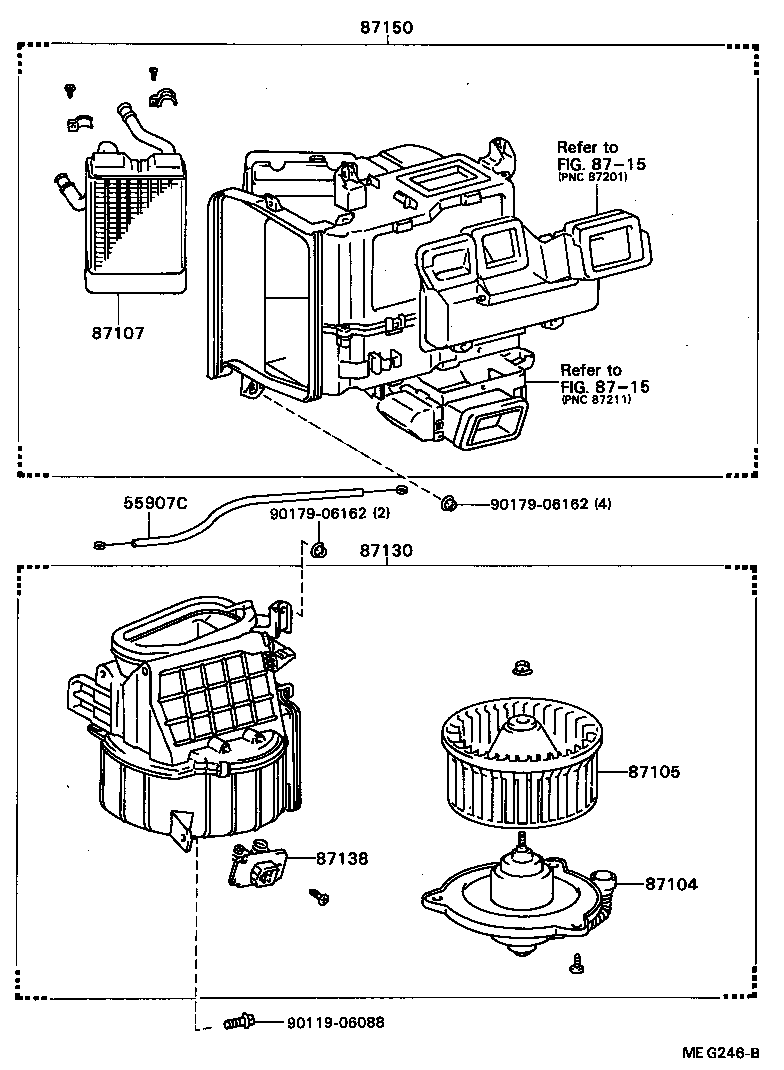  CARINA ED |  HEATING AIR CONDITIONING HEATER UNIT BLOWER
