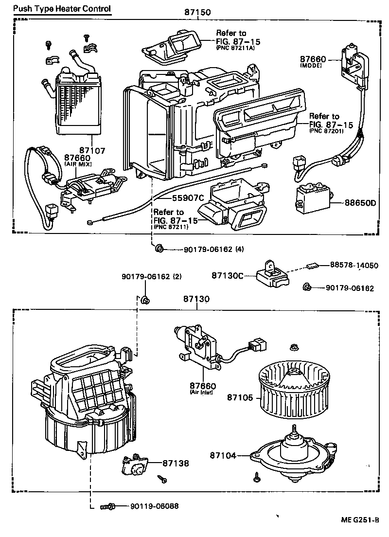  CELICA |  HEATING AIR CONDITIONING HEATER UNIT BLOWER