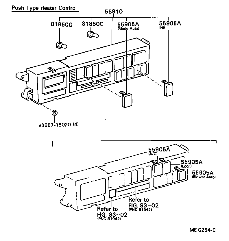  CELICA |  HEATING AIR CONDITIONING CONTROL AIR DUCT