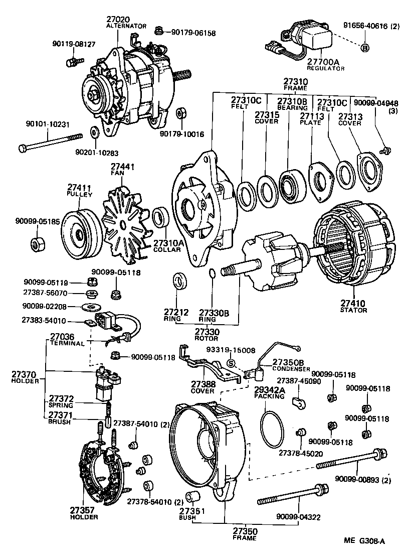  HIACE TRUCK |  ALTERNATOR