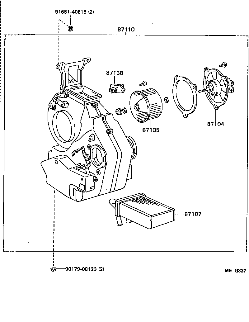  HIACE TRUCK |  HEATING AIR CONDITIONING HEATER UNIT BLOWER
