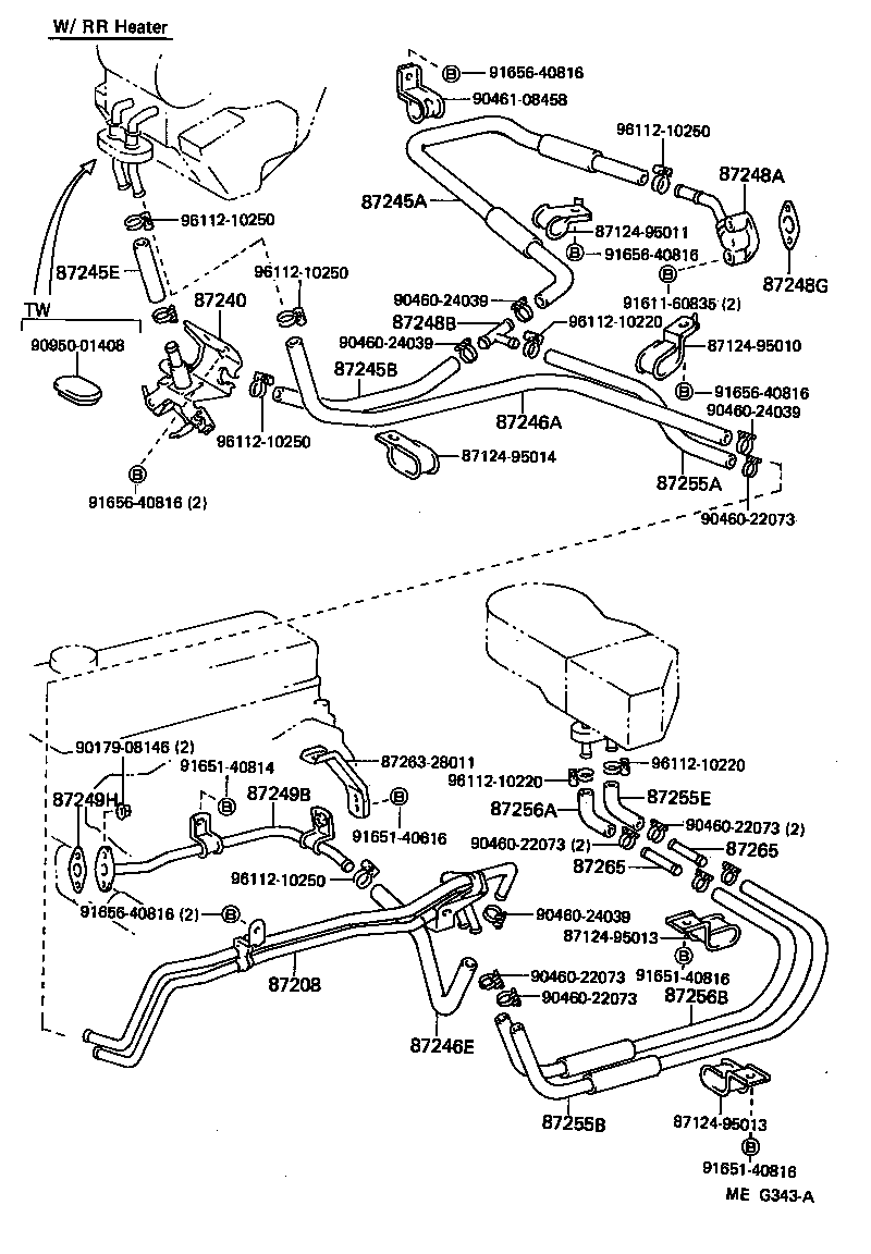  HIACE TRUCK |  HEATING AIR CONDITIONING WATER PIPING