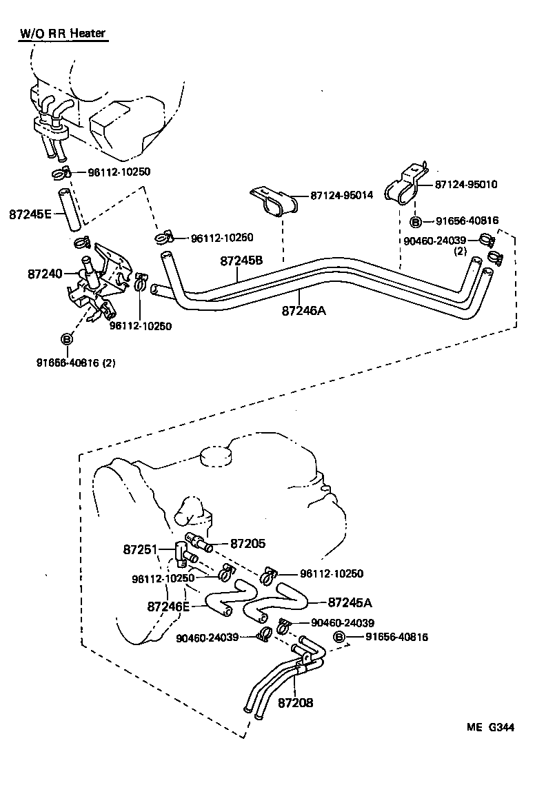  HIACE TRUCK |  HEATING AIR CONDITIONING WATER PIPING