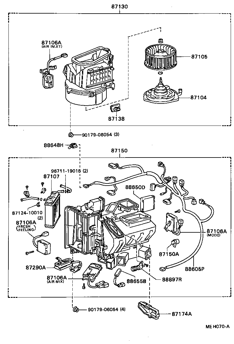  SOARER |  HEATING AIR CONDITIONING HEATER UNIT BLOWER