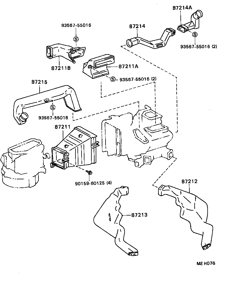  SOARER |  HEATING AIR CONDITIONING CONTROL AIR DUCT