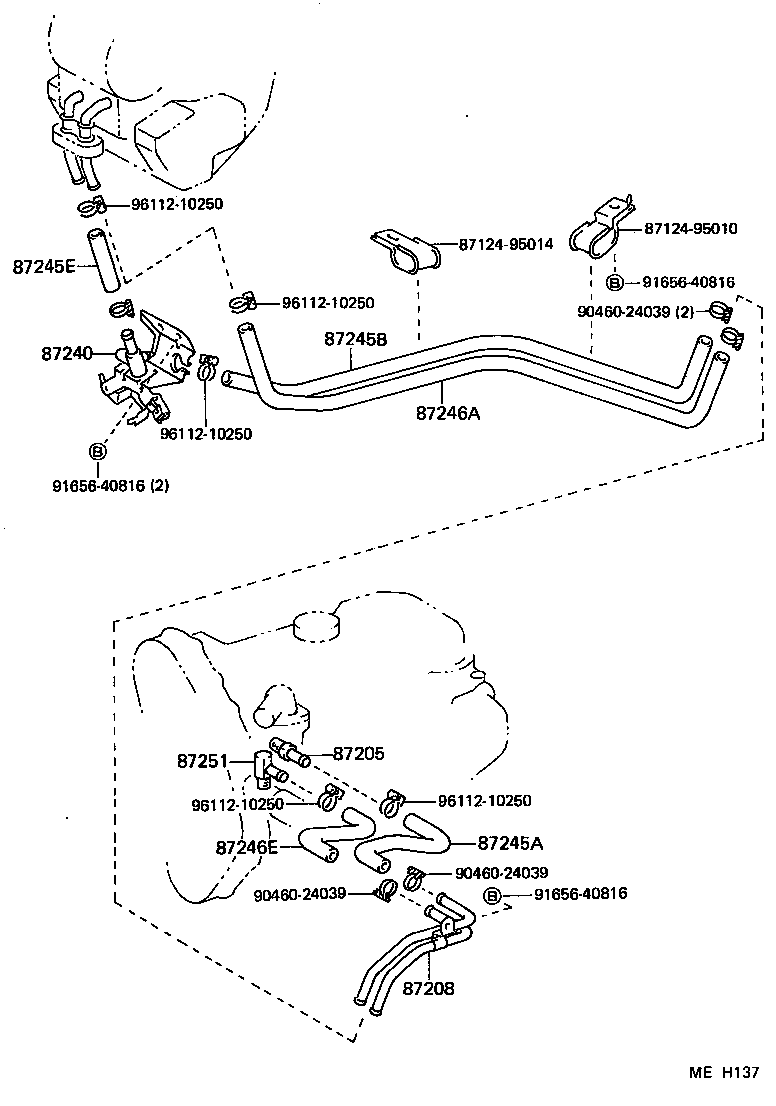 TOYOACE DYNA |  HEATING AIR CONDITIONING WATER PIPING