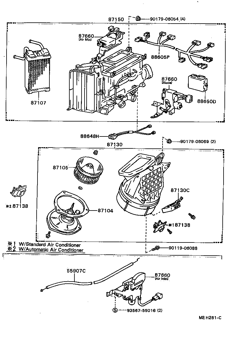  CARINA FF |  HEATING AIR CONDITIONING HEATER UNIT BLOWER