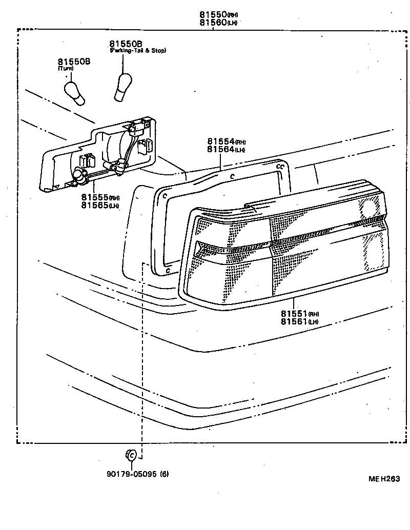 CARINA FF |  REAR COMBINATION LAMP
