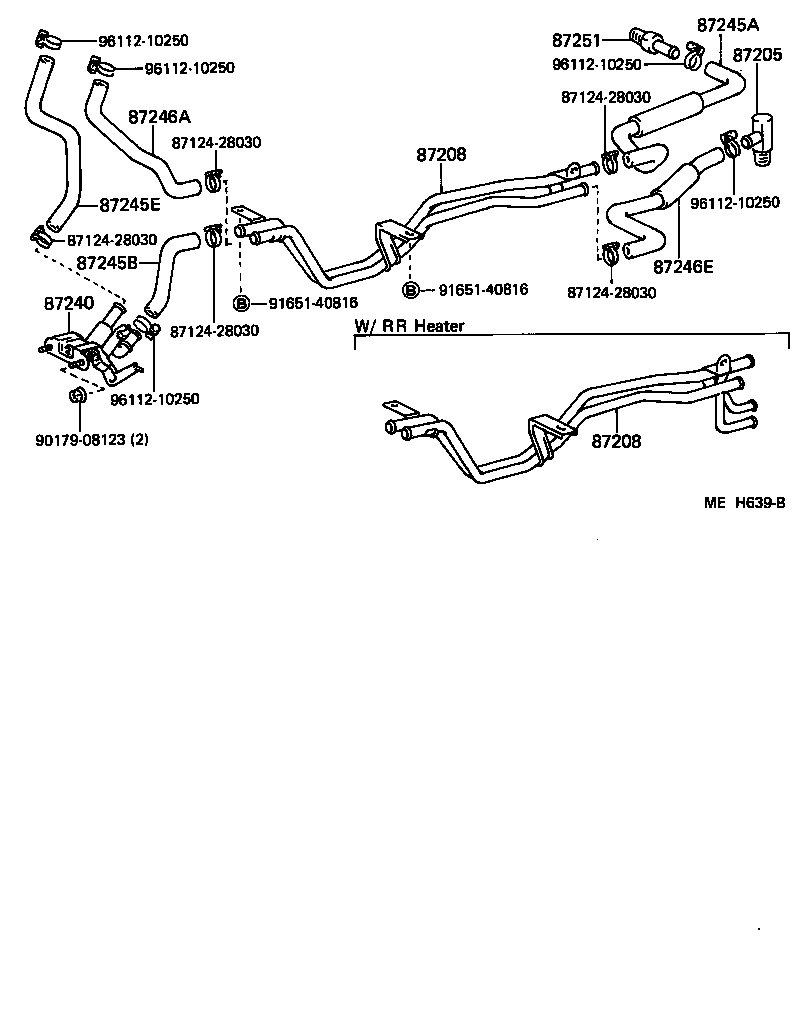  HIACE VAN WAGON |  HEATING AIR CONDITIONING WATER PIPING