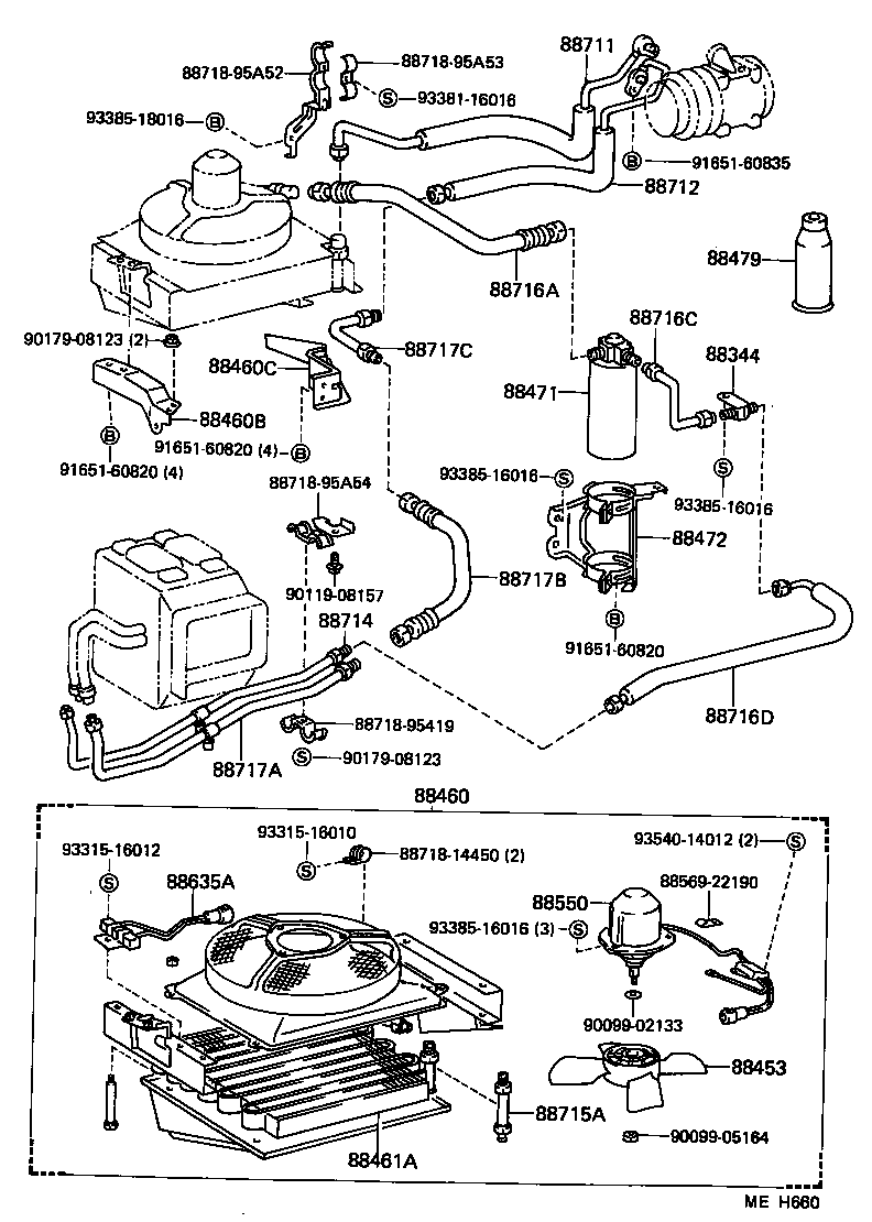  HIACE TRUCK |  HEATING AIR CONDITIONING COOLER PIPING