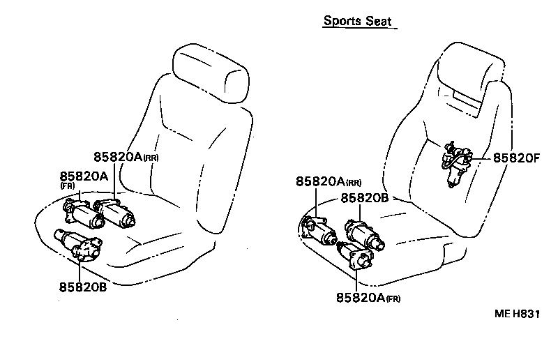  SOARER |  SEAT MOTOR SEAT HEATER