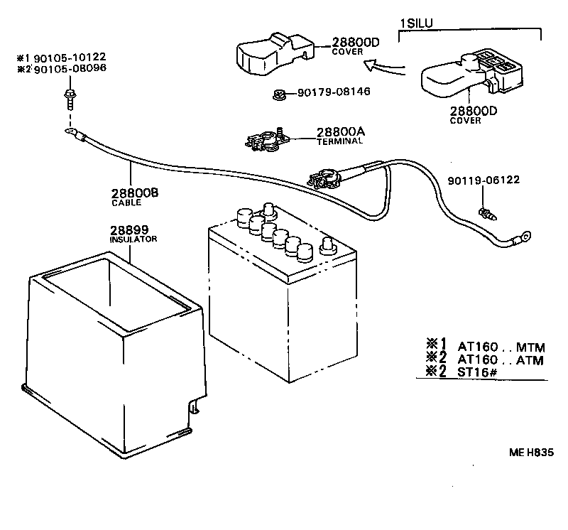  CELICA |  BATTERY BATTERY CABLE