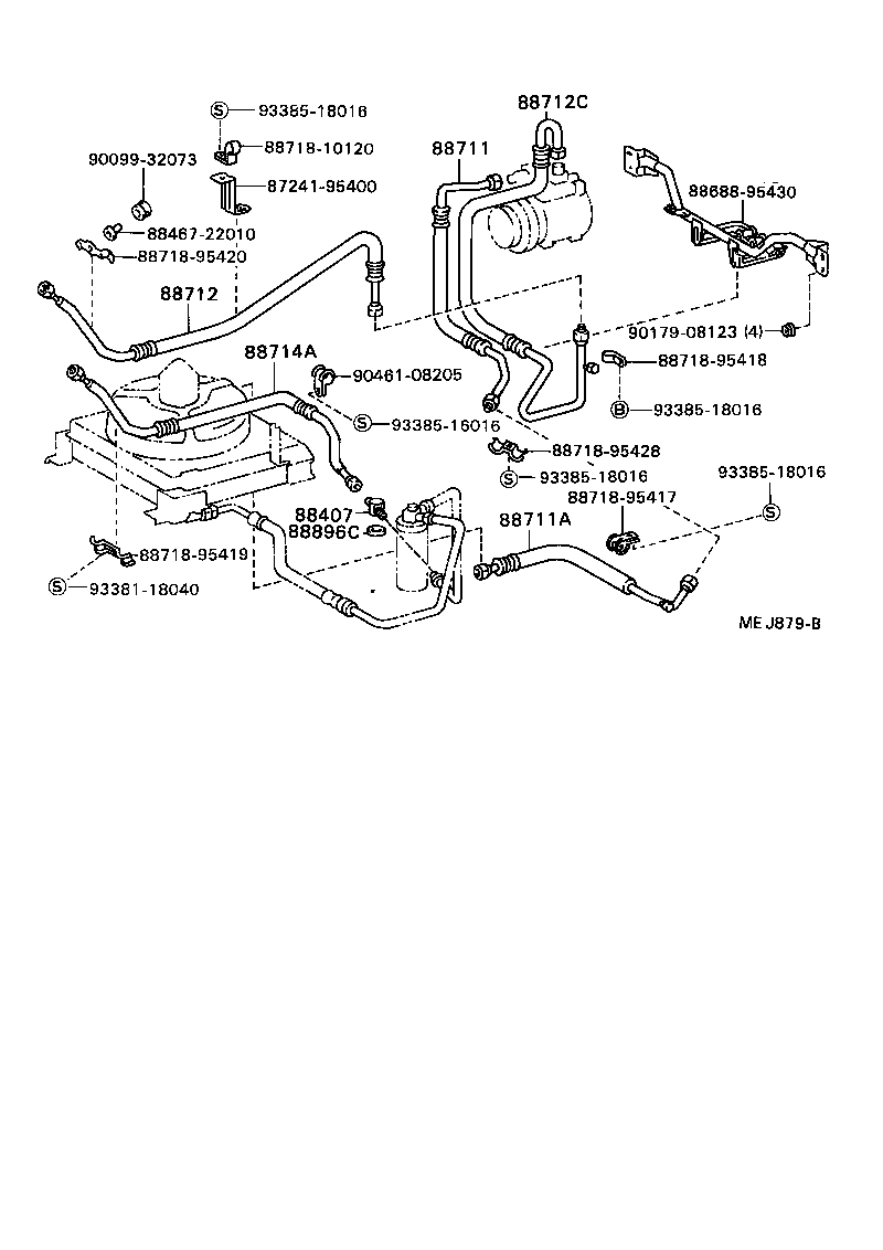  DYNA TOYOACE |  HEATING AIR CONDITIONING COOLER PIPING