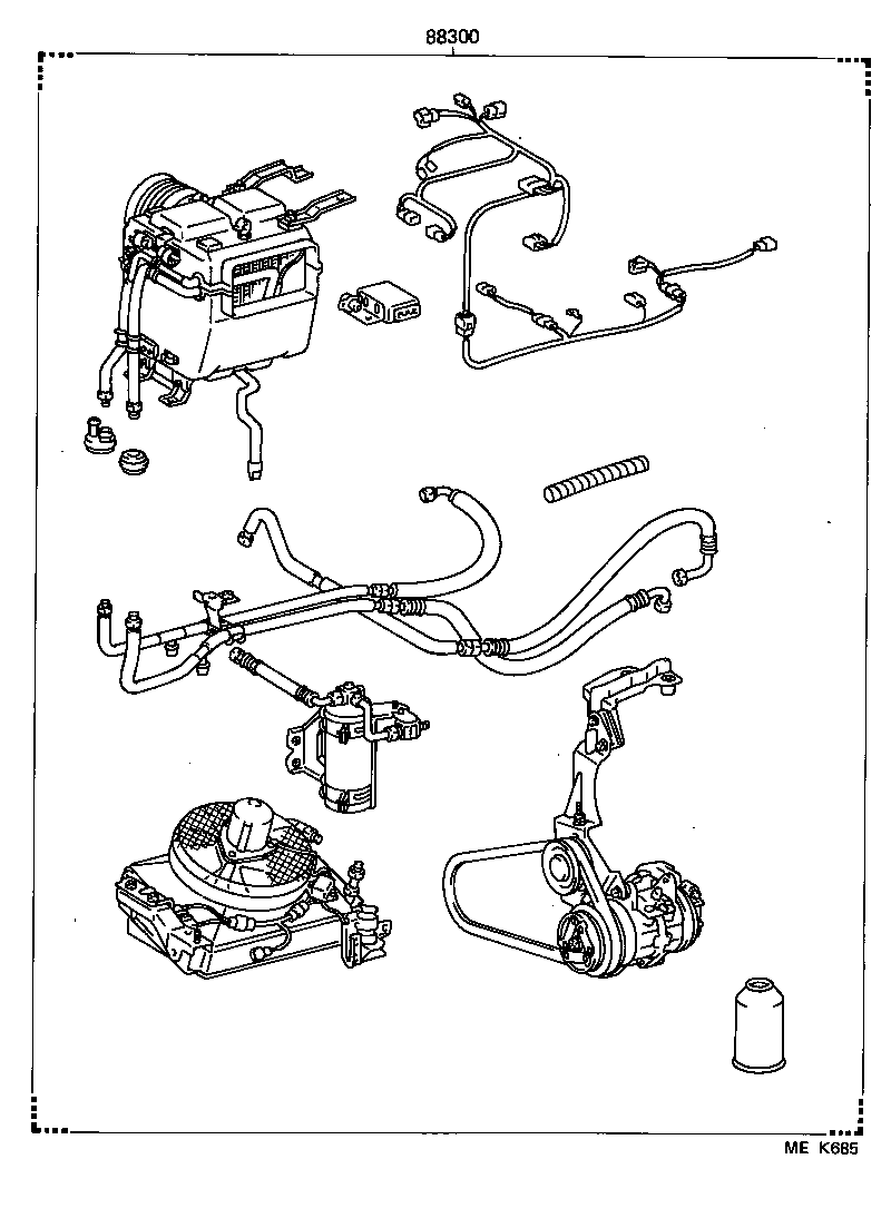  HIACE TRUCK |  HEATING AIR CONDITIONING SET
