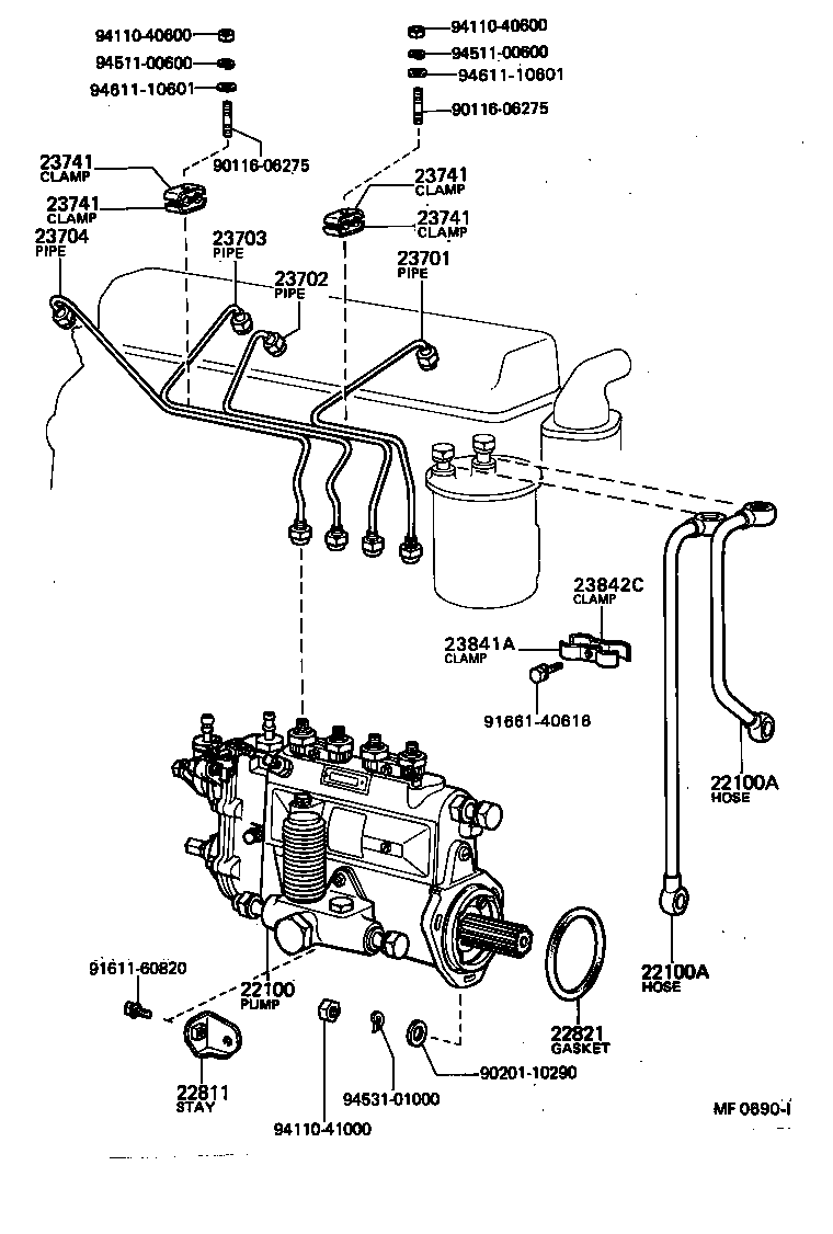  DYNA TOYOACE |  INJECTION PUMP ASSEMBLY