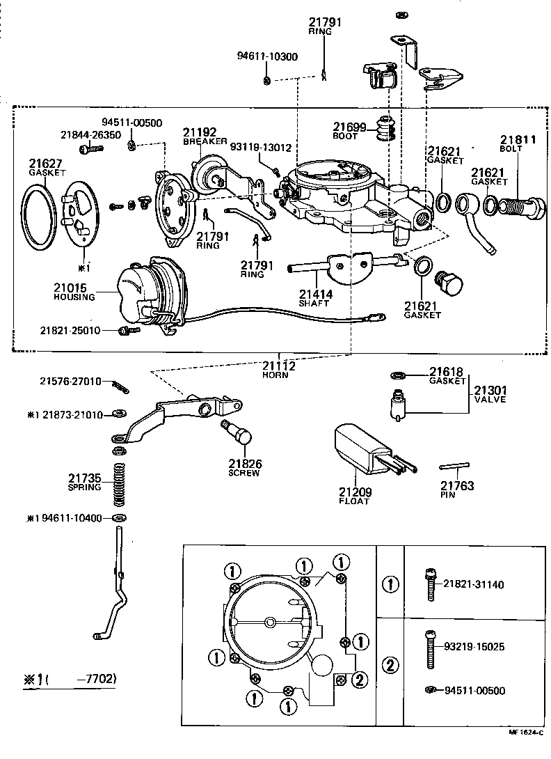  TOWN MASTERACE V WG |  CARBURETOR