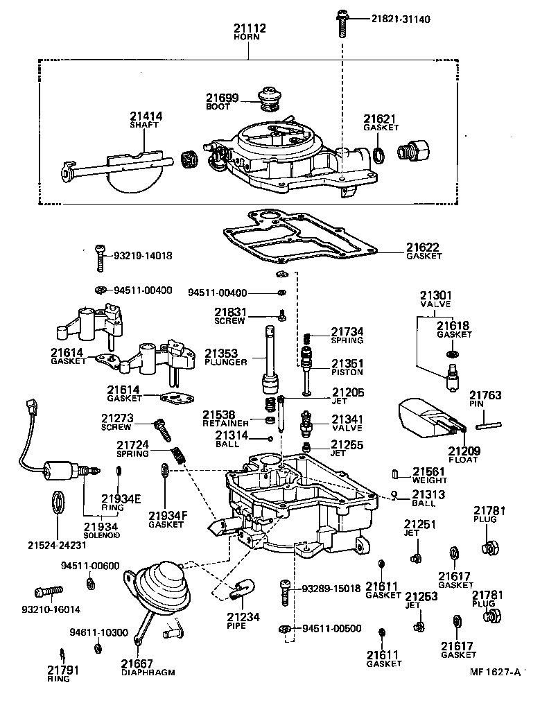  TOWN MASTERACE V WG |  CARBURETOR