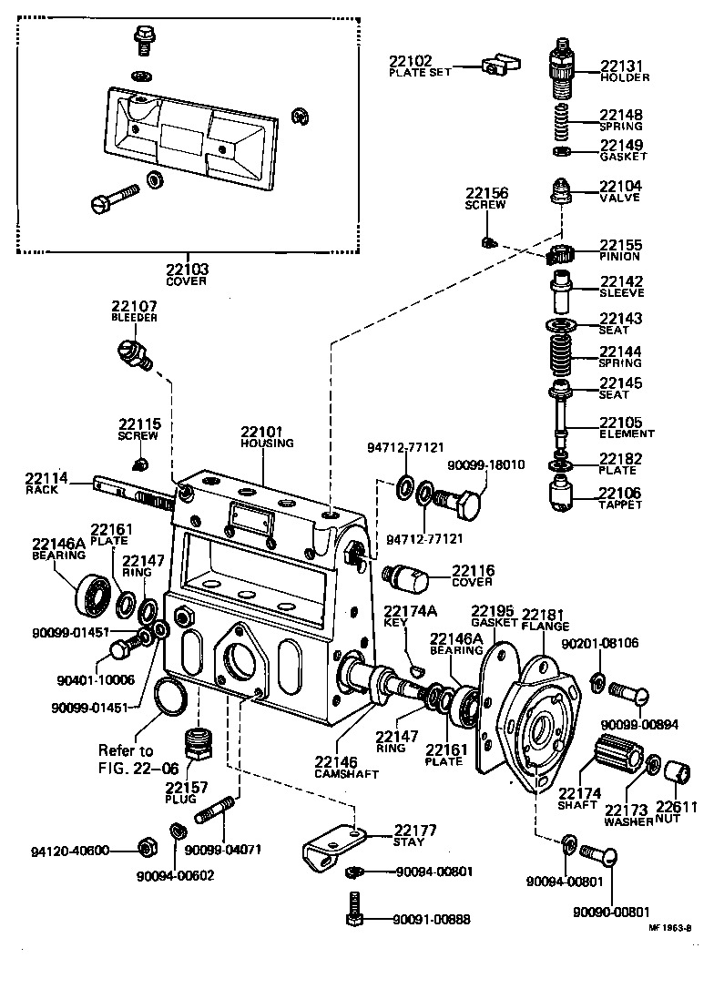  DYNA TOYOACE |  INJECTION PUMP BODY