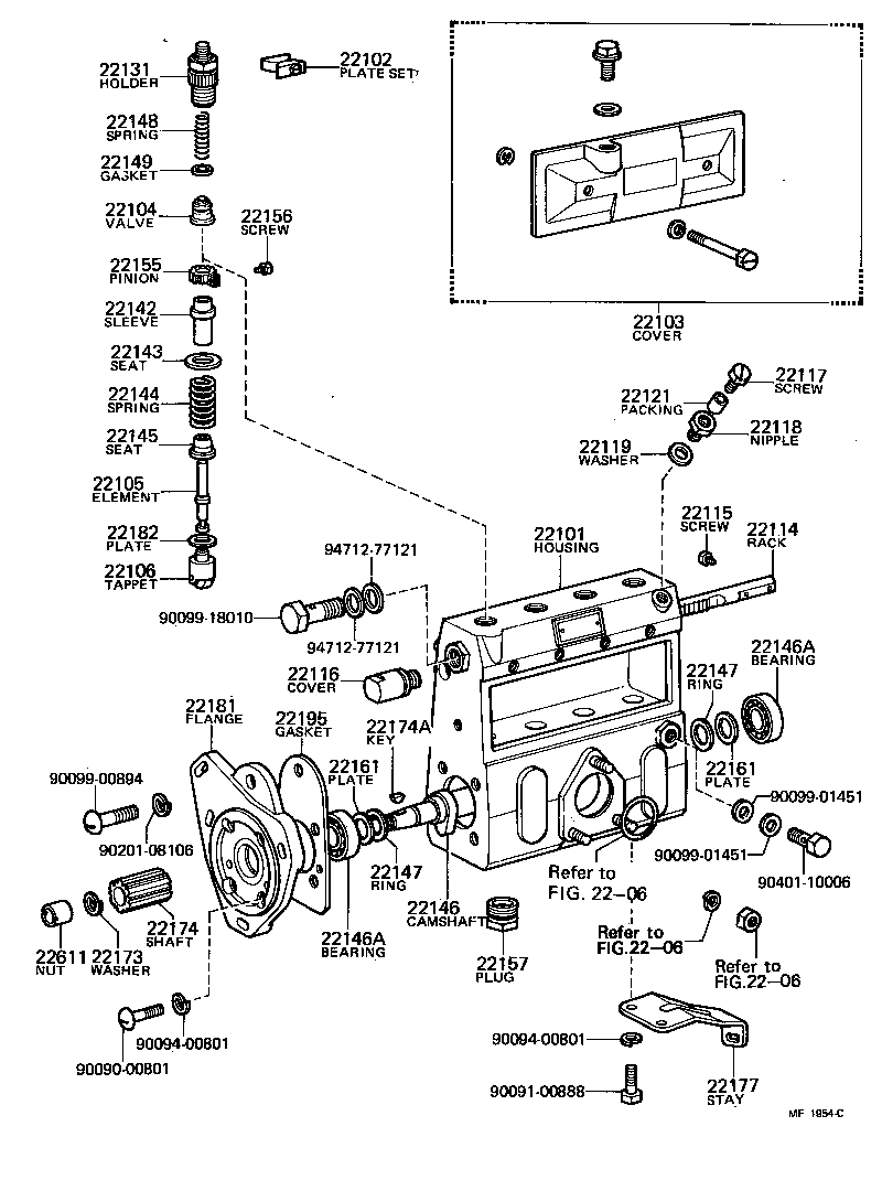  LAND CRUISER VAN |  INJECTION PUMP BODY