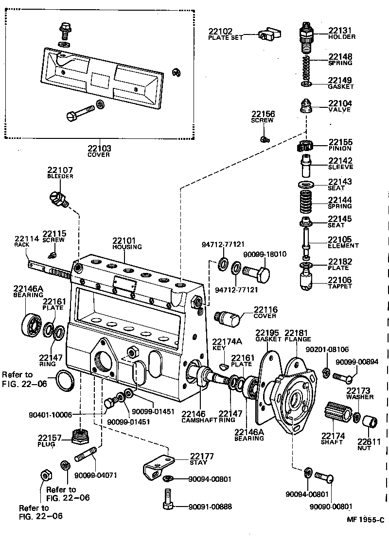  DYNA TOYOACE |  INJECTION PUMP BODY