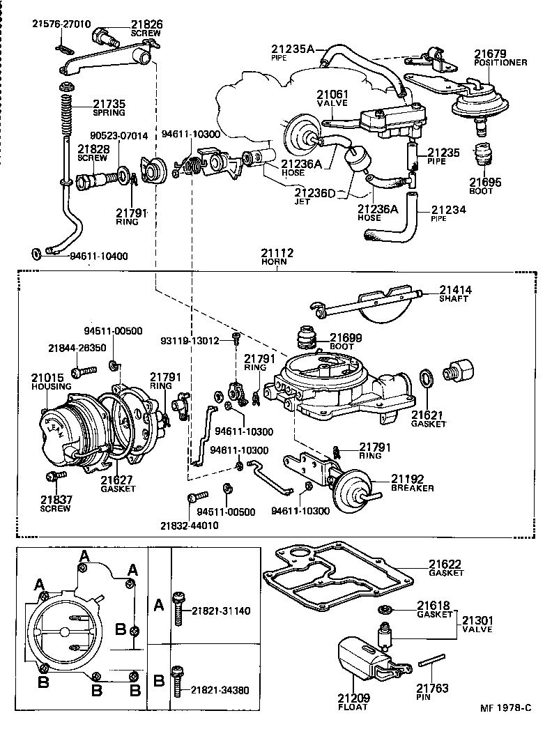  TOWN MASTERACE V WG |  CARBURETOR