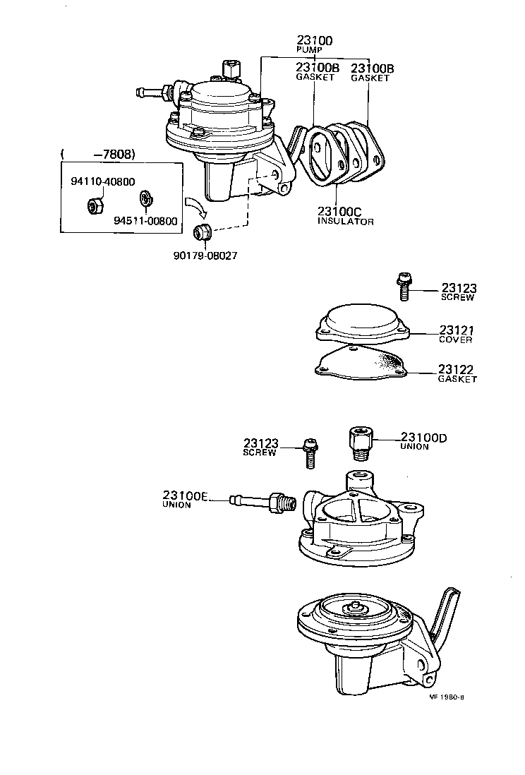  TOWN MASTERACE V WG |  FUEL PUMP PIPE