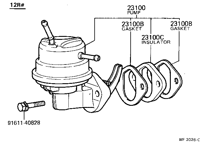  TOWN MASTERACE V WG |  FUEL PUMP PIPE