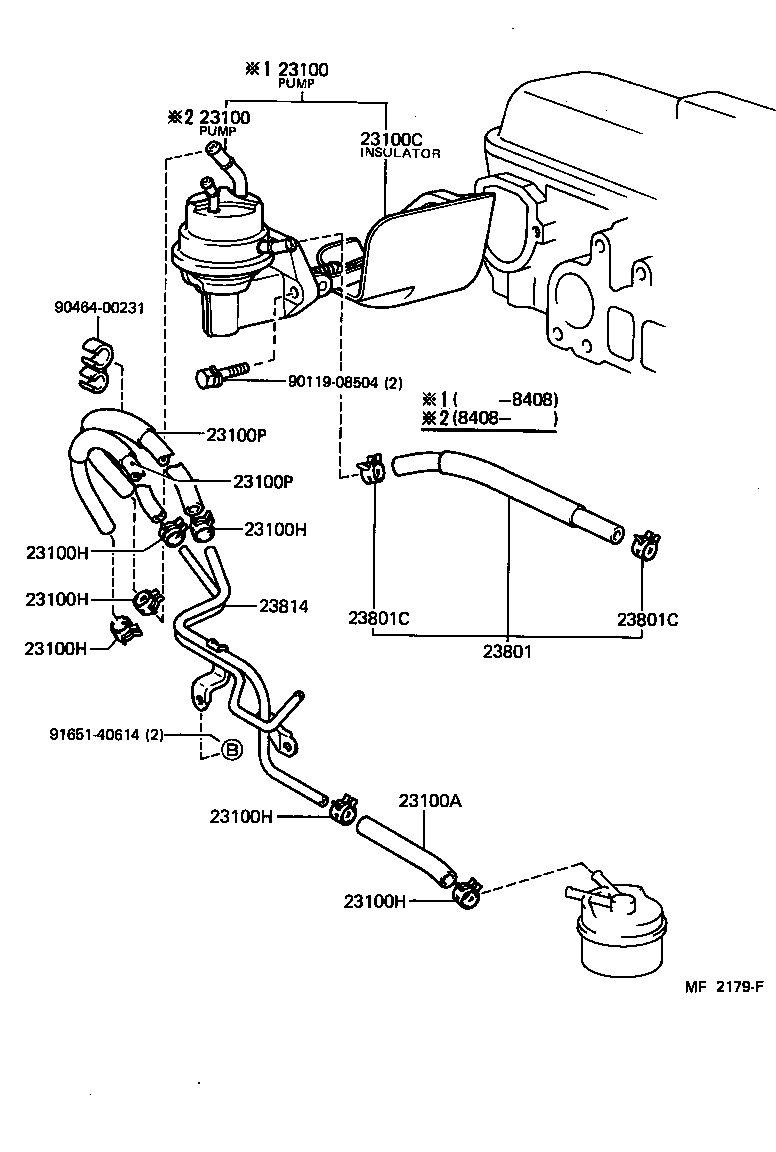  CARINA FR |  FUEL PUMP PIPE