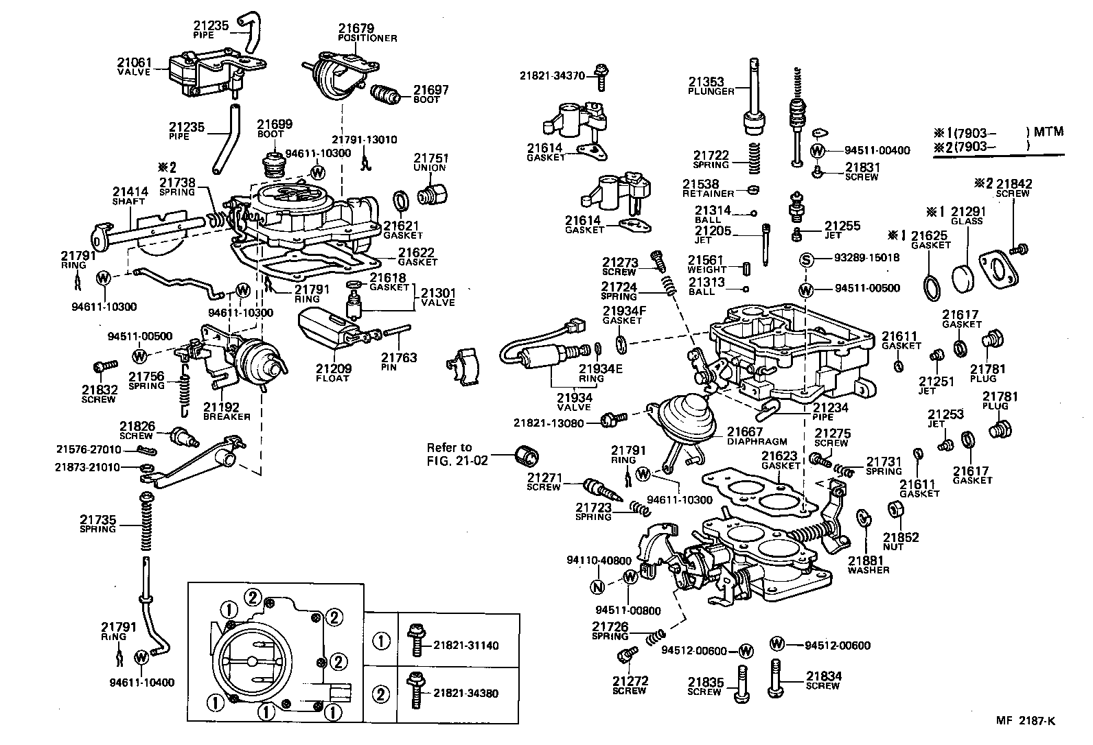  STARLET |  CARBURETOR