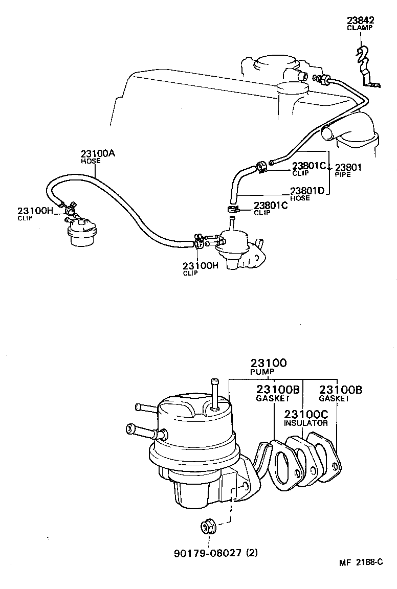  CARINA FR |  FUEL PUMP PIPE