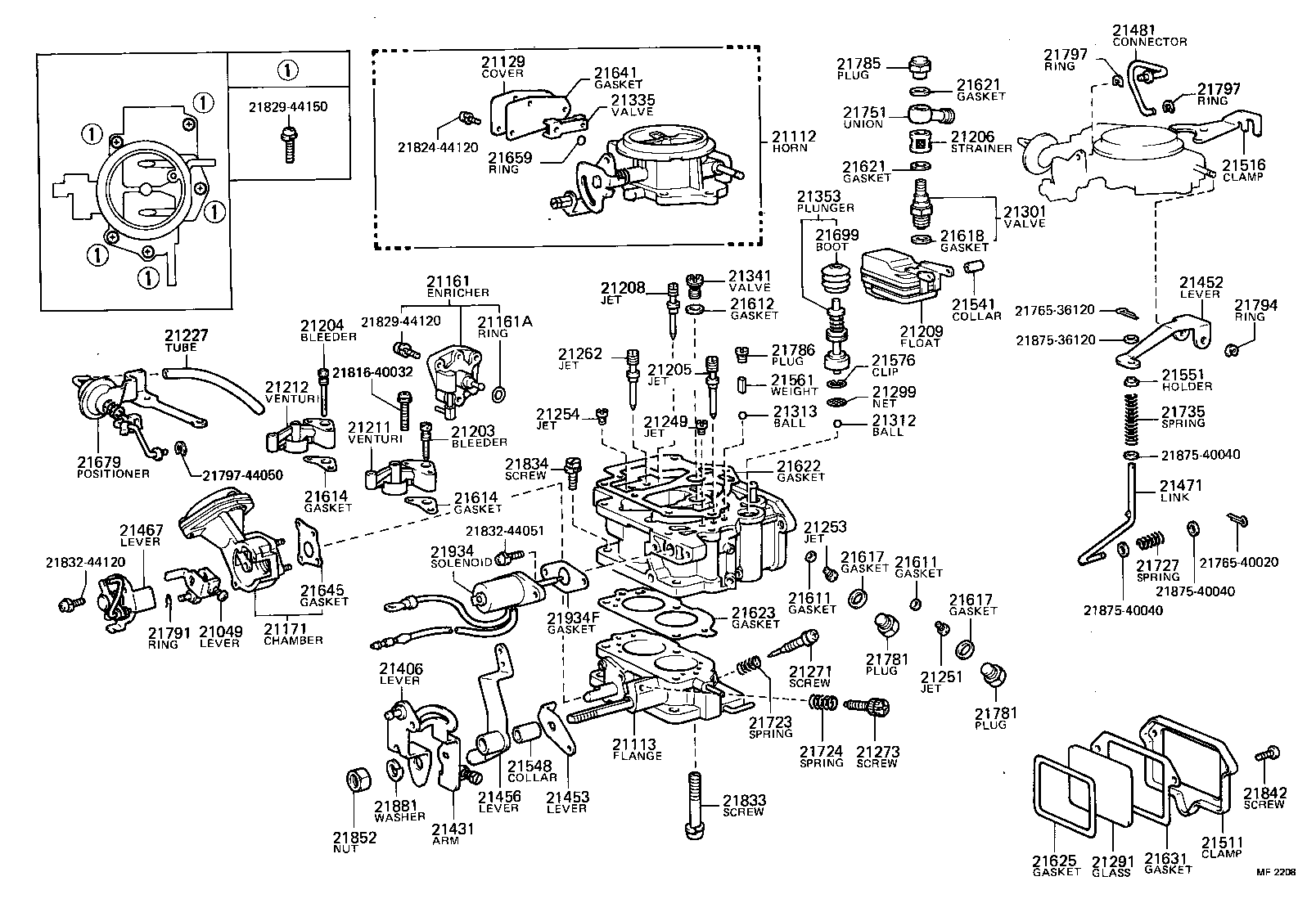  DYNA TOYOACE |  CARBURETOR