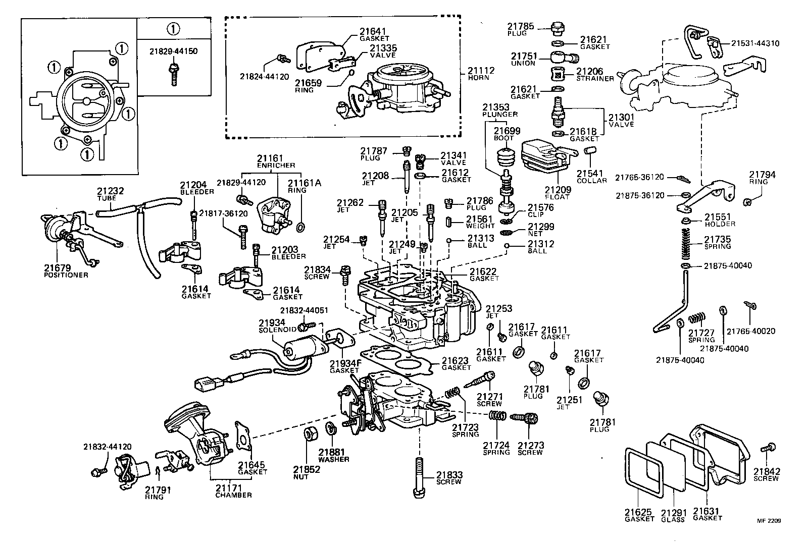  DYNA TOYOACE |  CARBURETOR