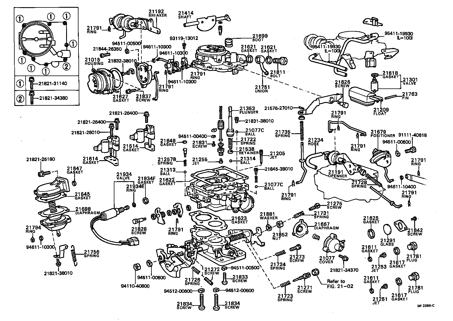  TOWN MASTERACE V WG |  CARBURETOR