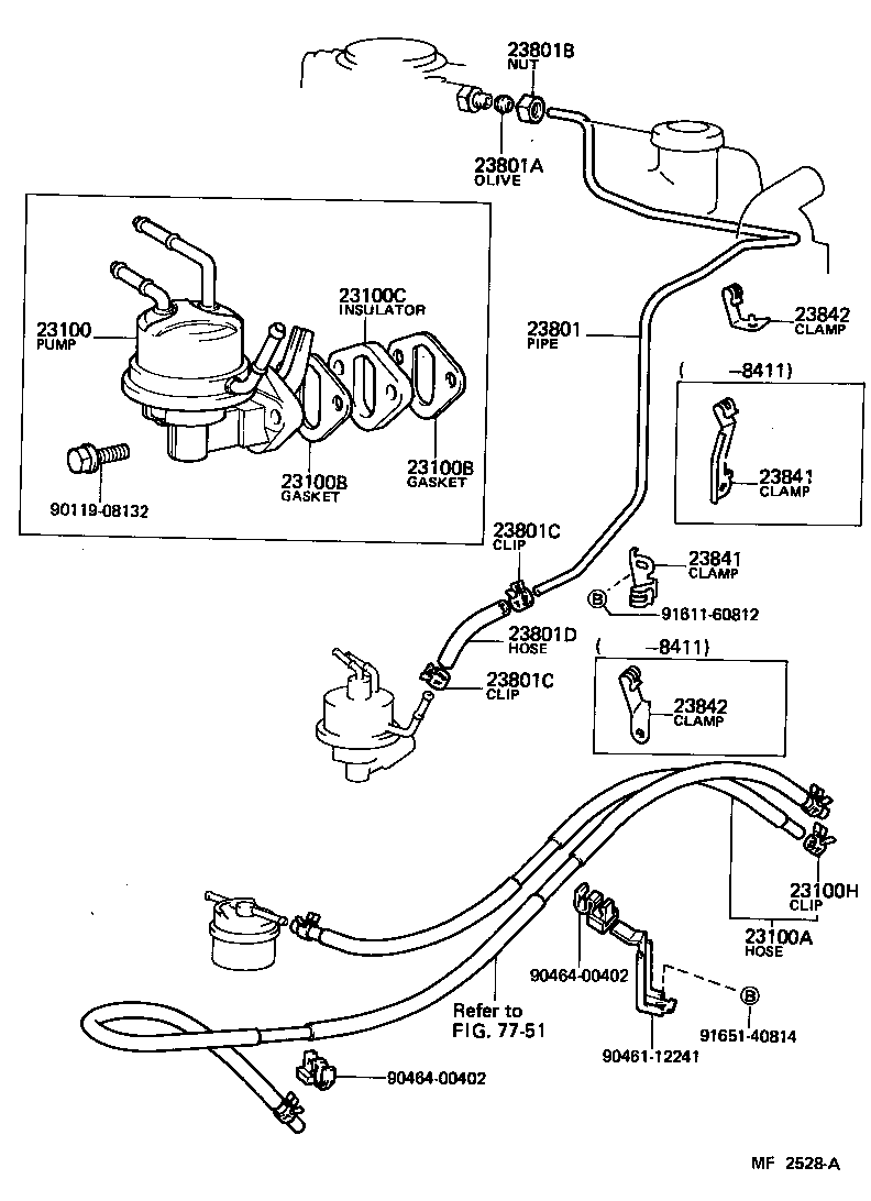  LAND CRUISER VAN |  FUEL PUMP PIPE