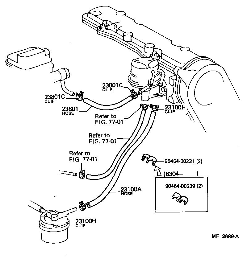  CELICA |  FUEL PIPE CLAMP