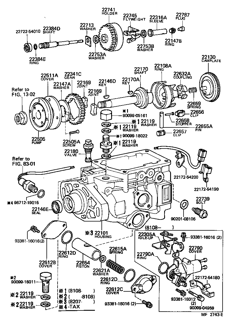  CROWN |  INJECTION PUMP BODY