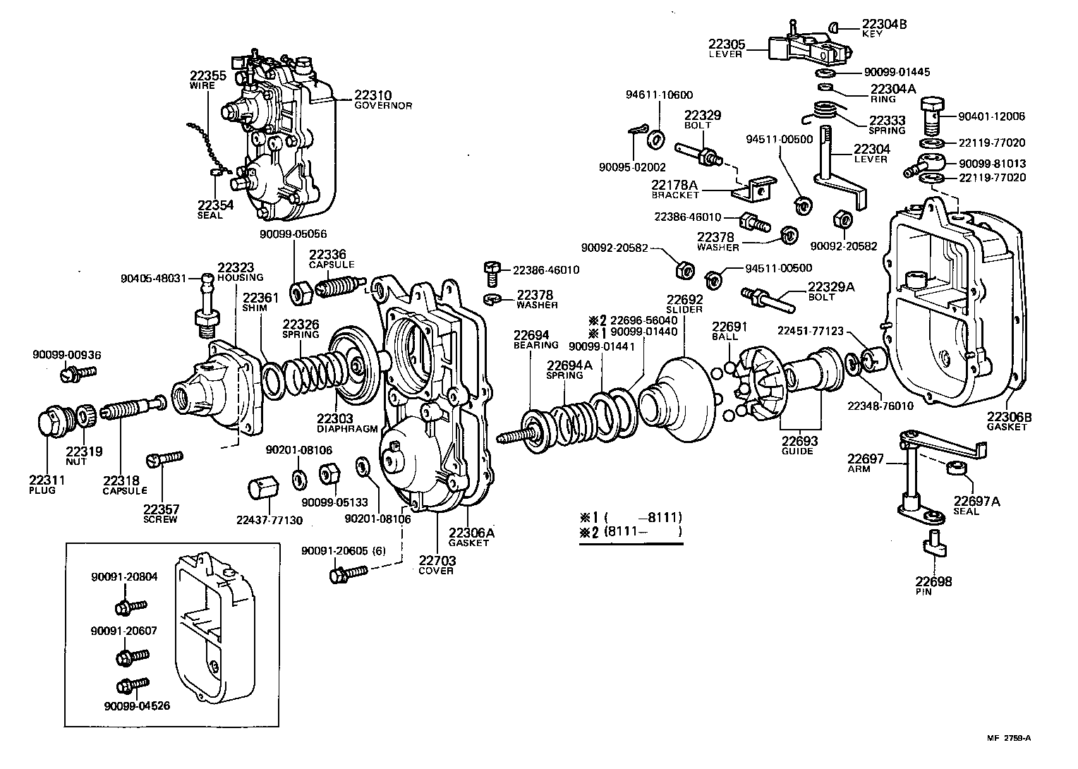  LAND CRUISER S T H T |  PNEUMATIC GOVERNOR