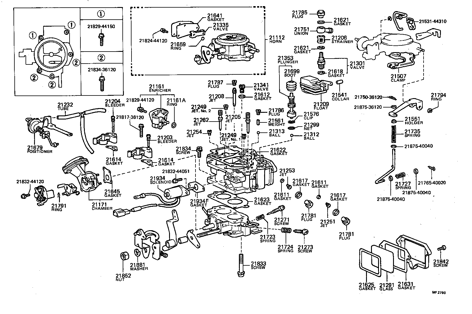  DYNA TOYOACE |  CARBURETOR