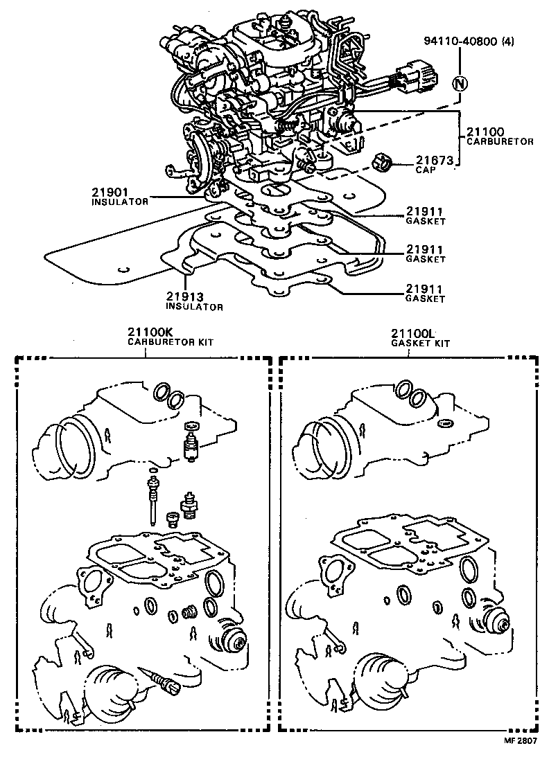  CAMRY VISTA |  CARBURETOR ASSEMBLY
