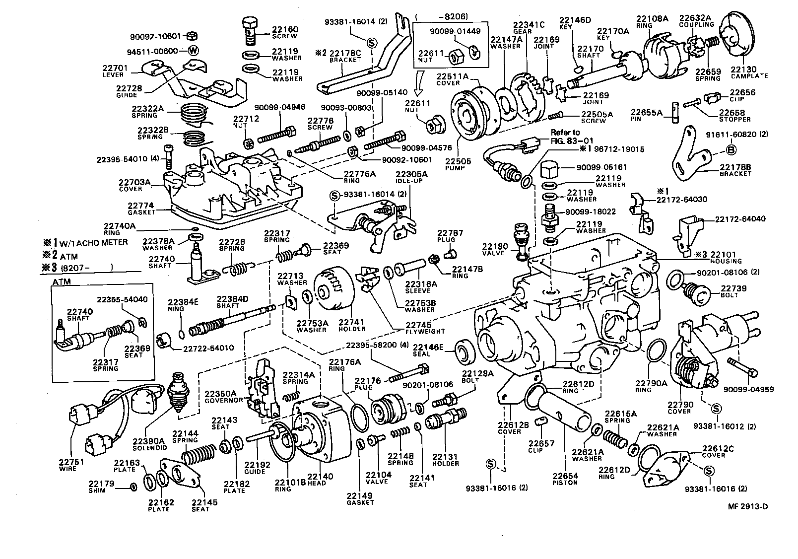  CARINA FR |  INJECTION PUMP BODY