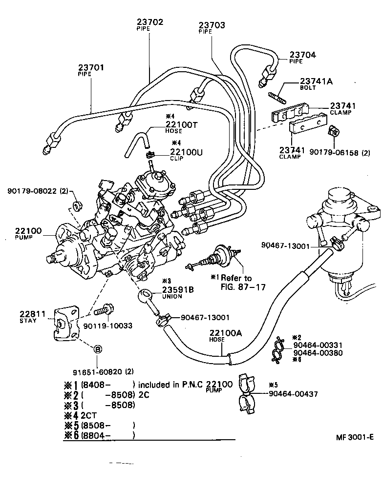  TOWN MASTERACE V WG |  INJECTION PUMP ASSEMBLY