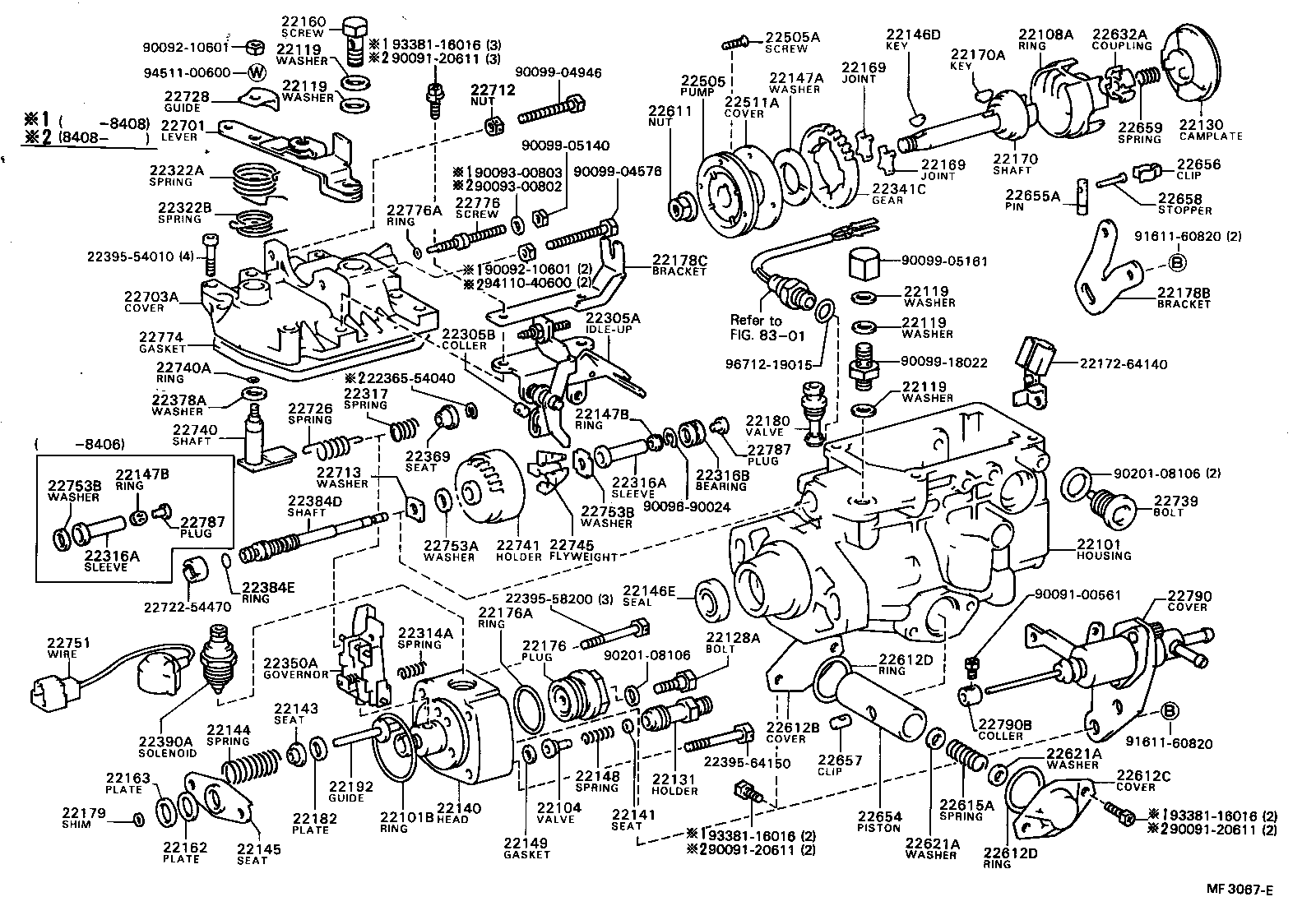  TOWN MASTERACE V WG |  INJECTION PUMP BODY