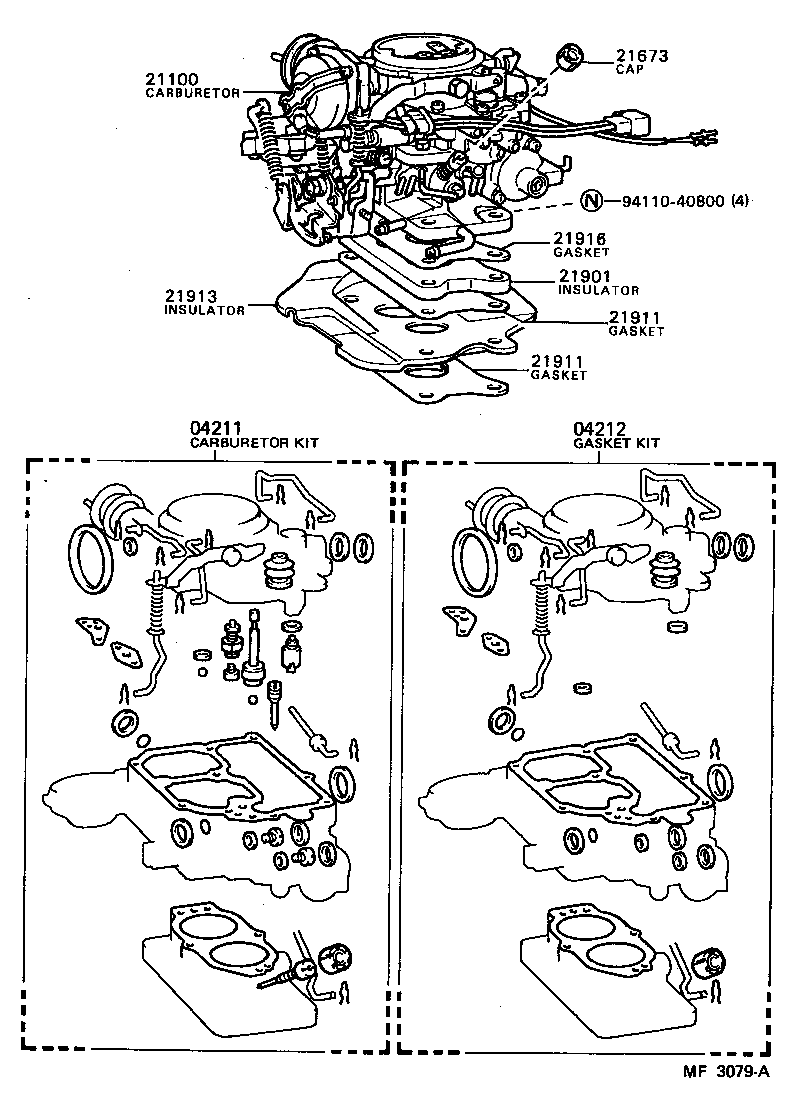  SPRINTER TRUENO |  CARBURETOR ASSEMBLY