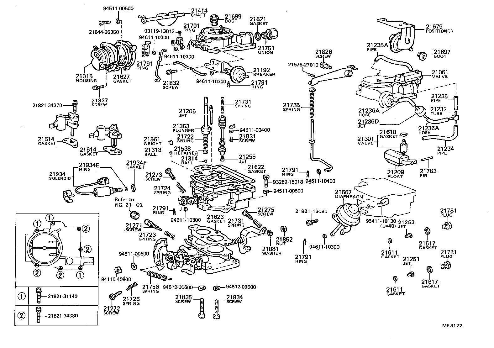 TOWN MASTERACE V WG |  CARBURETOR