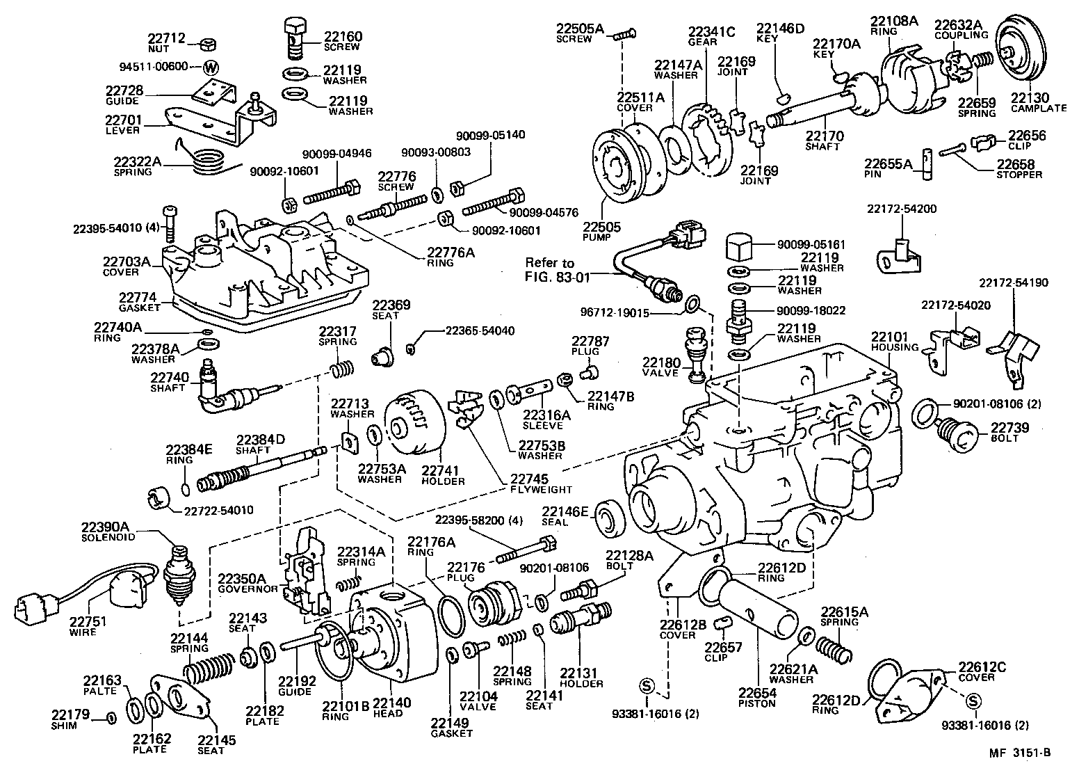  CRESTA |  INJECTION PUMP BODY