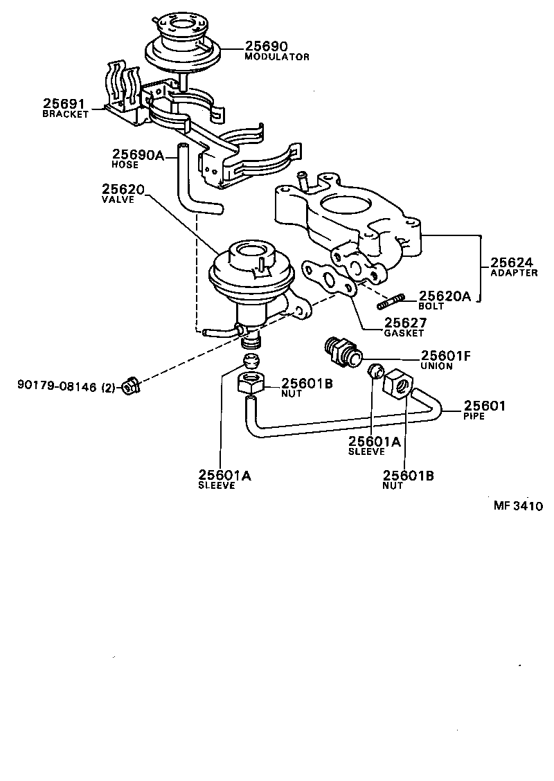  TOYOACE DYNA |  EXHAUST GAS RECIRCULATION SYSTEM