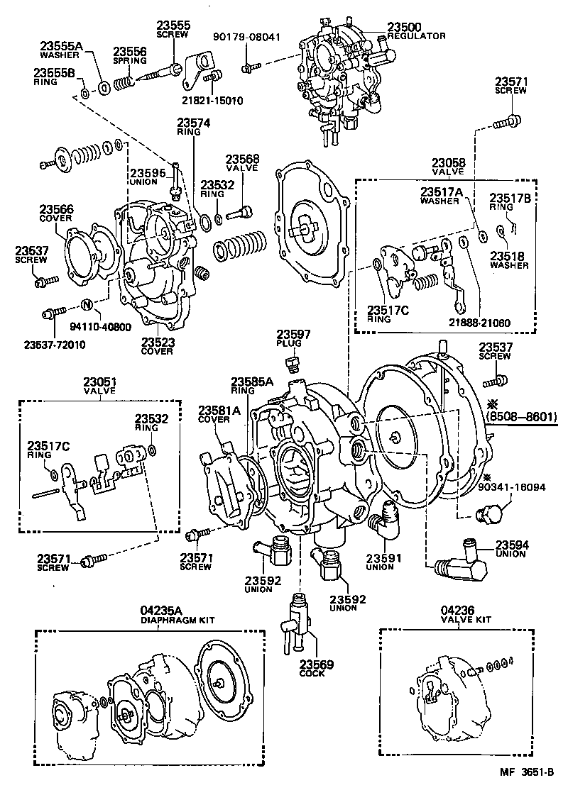  TOYOACE DYNA |  LPG OR CNG REGULATOR