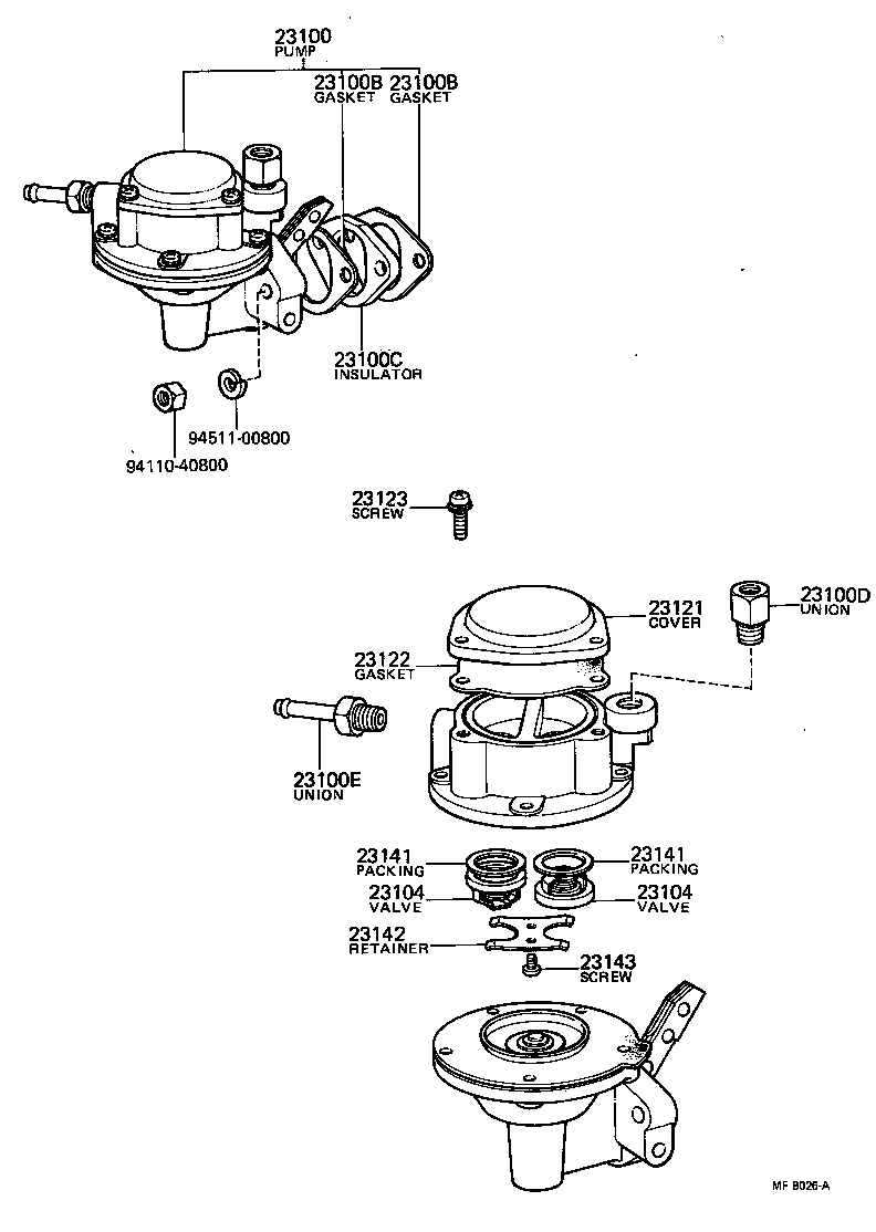  TOWN MASTERACE V WG |  FUEL PUMP PIPE