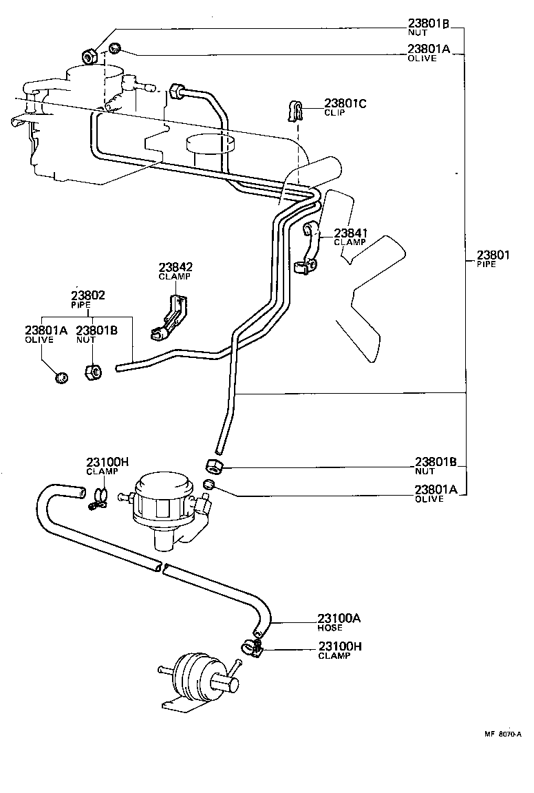  LAND CRUISER VAN |  FUEL PIPE CLAMP